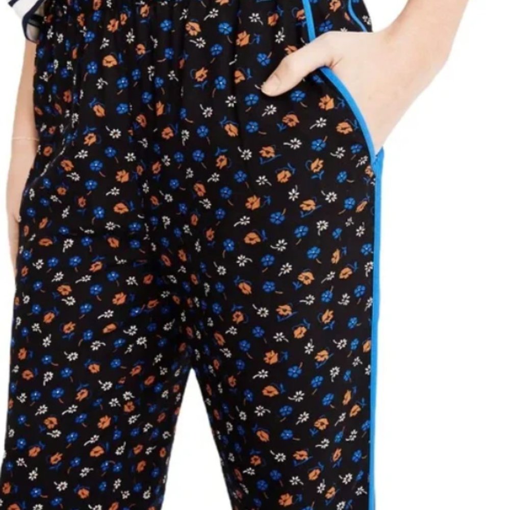 Madewell Floral Track Trousers Sz medium